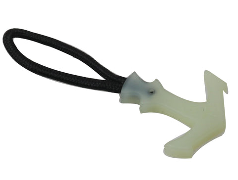 8 Piece Luminous Tail Cord Zip Puller Set for Outdoor Backpacks 42x44mm heavy duty TPU extender with rope and T shape label holder