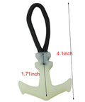 8 Piece Luminous Tail Cord Zip Puller Set For Outdoor Backpacks 42x44mm Heavy Duty TPU Extenders With T Shape Label Holders