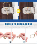 Lynch Pin And Lanyard Cable Kit With Quick Release Rings For Farm Gear - installation and operation steps shown with 15Pcs pins.