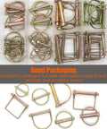 42 Piece Heavy Duty Lynch Pin And PTO Pin Set For Tractors Trailers Trucks Mowers And Lawn Garden Equipment Zinc Plated Carbon Steel Anti Rust Durable Trailer Hitch Pins With Diameters 1/4 5/16 3/8 And 3/16 1/4 5/16 7/16 Inches in clear case