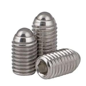 M10 20mm Long Stainless Steel Ball Plunger / Hex Head - VXB Ball Bearings