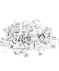 M10 100 Pcs Aluminum Flat Head Pull Riveting Nuts Set for Vertical Hardware Accessories WJ30045