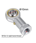 2 Pack PHS10 M10 Female Rod End Bearing Right Hand Thread M10x1.5 Self Lubricating Joint With Jam Nut Included 10mm Rod End