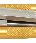 Crankbrothers Multi Tool M10 Gold Compact Trailside Essential with hex wrenches and screwdrivers, ergonomic side grips visible