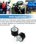 8 Piece M10 Rubber Isolation Mounts 40x30mm Double Studs Anti Vibration Shock Absorber Mounts for Various Machinery