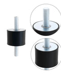 4 Pack M10 Rubber Mounts With Dual Studs 28x40x30mm Heavy Duty Easy Install Anti Vibration Shock Absorbers Isolators With M10 Locking Nuts