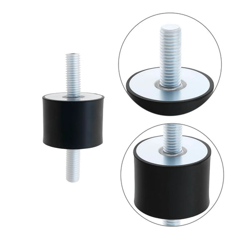 4 Pack M10 Rubber Mounts With Dual Studs 28x40x30mm Heavy Duty Easy Install Anti Vibration Shock Absorbers Isolators With M10 Locking Nuts