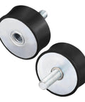 M10 Rubber Mounts Vibration Isolators Shock Absorbers For Motors And Machinery, Heavy Duty, Male And Female Threads, 50mm Diameter