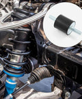 Four Pcs M10 Rubber Shock Absorber Anti Vibration Isolator Mounts for diesel engines and generator, product and installation view