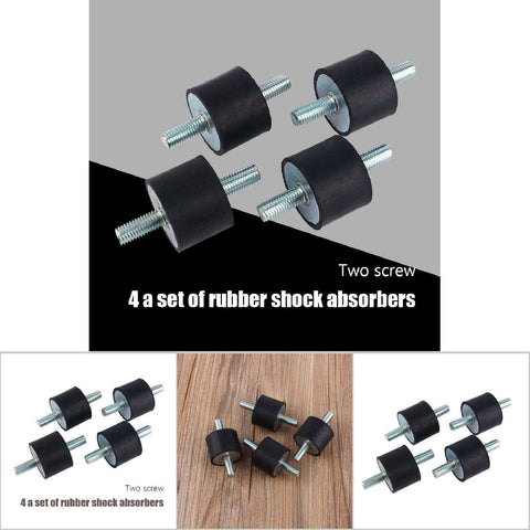 M10 Rubber Vibration Isolator Mounts 40x30 For Air Compressor Pumps Anti Vibration Shock Damper Durable Mounts