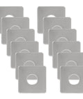10 Pack M10 Square Bearing Plate Washers 304 Stainless Steel Heavy Duty Flat Spacers For Even Load Distribution And Enhanced Stability