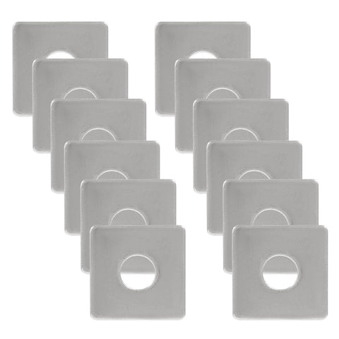 10 Pack M10 Square Bearing Plate Washers 304 Stainless Steel Heavy Duty Flat Spacers For Even Load Distribution And Enhanced Stability