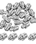 M10 Straight Hydraulic Grease Fittings Pack 20 Pieces Stainless Steel Zerk Fittings for Automotive and Industrial Use