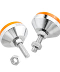 Heavy Duty M10 Thread Adjustable Machine Leveling Feet Set Of 2 With Tough Rubber Base For Grippy Non Slip Vibration Dampening By Evponk