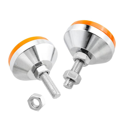 Heavy Duty M10 Thread Adjustable Machine Leveling Feet Set Of 2 With Tough Rubber Base For Grippy Non Slip Vibration Dampening By Evponk