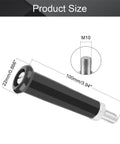 Revolving Handle Knobs M10 Threaded 22mm Head 100mm Height 2 Pack Plastic Metal For Machinery And Tools with size dimensions