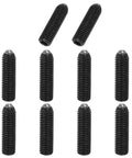 M10x35mm Ball Point Set Screws 10 Pcs Carbon Steel Hex Socket Spring Plungers Grub Screws for Industrial Use Black