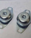 Experience superior vibration isolation with this M12 bell type vibration mount set, showing the two mounts with metal finish.