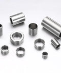 Six Pack M12 Metal Spacers Stainless Steel Unthreaded Round Standoff One Half Inch Inner Diameter Seven Eighths Inch Outer Diameter