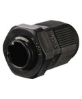 Close-up view of a Waterproof M12 Nylon Cable Gland Locknut IP68 Sealed For 3mm To 6.5mm Wires with threaded design for electrical junction boxes.