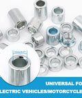 22 Pieces M12 Industrial Steel Spacer Sleeve Bushings Kit For 12mm Axle With 12 Lengths 5mm 8mm 10mm 12mm 15mm 18mm 20mm 22mm 25mm 28mm 30mm 32mm 38mm And M12 Lock Nut Made From 316 Stainless Steel Rust Resistant Durable, shown for electric vehicles.