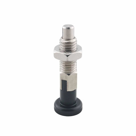M12 Self Locking Stainless Steel Spring Locating Pin With Ball Nose Plunger And Knob for Quick Positioning in Jigs and Fixtures