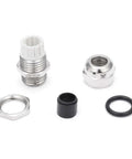 M12x1.5 Metal Waterproof Cable Gland Set, Adjustable Connector for 3-6.5mm Cables, components laid out on white background