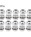 M12x1.5 Metal Waterproof Cable Gland Set, Adjustable Connector For 3-6.5mm Cables, pack of 10, nickel plated with black seal.
