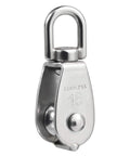 M15 Single Pulley Snatch Block With Swivel Hook For Lifting And Crane Hoisting, 304 Stainless Steel Corrosion Resistant