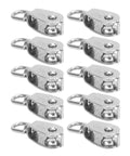 10Pcs M15 Pulley Block 304 Stainless Steel Heavy Duty Traction Wheel Single/Double Wheel Lifting Rope Block Wholesale(Single)