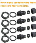Four M16 cable glands for Outdoor Universal Junction Box Weatherproof IP67 ABS Plastic Enclosure with Dustproof Sealing
