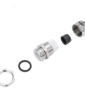 Heavy Duty Metal Waterproof Cable Gland M16 for 4-8mm Wires, shown disassembled with adjustable clamp and rubber seal