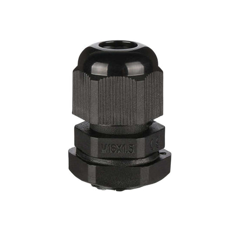 M16 Waterproof IP68 Nylon Cable Gland Locknut, Adjustable, 10 Pack, Fits 4mm-8mm Cable Diameter, Dustproof and Acid and Alcohol Resistant