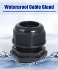 M16 Waterproof IP68 Nylon Cable Gland Locknut, Adjustable, 10 Pack, Fits 4mm-8mm Cable Diameter, Dustproof shown in water
