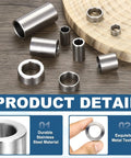 Set Of Four M16 Stainless Steel Spacers Unthreaded Round Standoff Bushings 16mm ID 26mm OD 12mm Length for diverse applications
