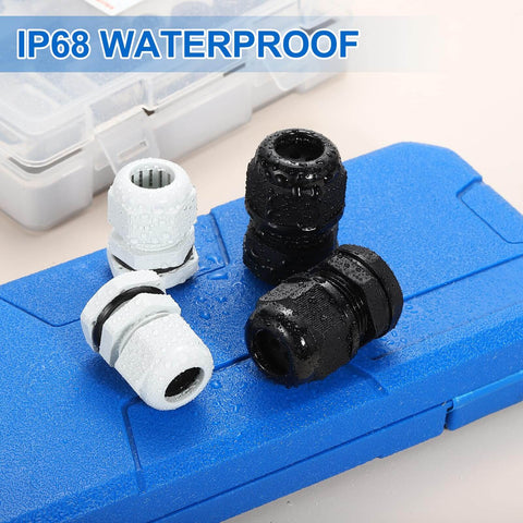 M16 Waterproof Cable Gland Kit 4 Pack 6-10mm Wire Hole Sealing Glands For Cable Fixing Wiring Repair And Gland Replacement