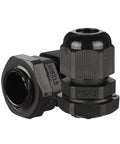 M16 Waterproof IP68 Nylon Cable Gland Locknut, Adjustable, 10 Pack, Fits 4mm-8mm Cable Diameter, Dustproof and Acid Resistant