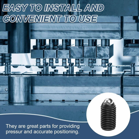 Machine setup with 10 Pieces M16 X 30mm Screw Thread Ball Plungers With Hex Socket High Carbon Steel Construction Spring Plungers