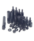 M2 Nylon Hex Standoffs Spacers Assortment Kit 380 Pieces Black Includes Male Female Threaded Standoffs Screws Nuts Flat Washers