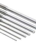 Pro Grade M2 HSS Chucking Reamer Set For Precise Reaming In Lathes And Drills One Eighth To One Half Inch By Sixteenths Right Hand Cut