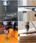 Five Piece M2 HSS Taper Chucking Reamer Set Pro Grade For Metalworking By Makerfire shown in various drilling applications