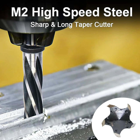 5/8 Inch Bridge Construction Reamer Drill Bit For Steel Wood And Plastic With M2 HSS 5 Spiral Flutes cutting metal