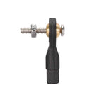 Side view of a Pack Of 10 M2 2.0x19mm Lever Steering Linkage Tie Rod End Ball Head with screw and nut for RC helicopter, airplane, and robot.