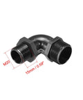 M20 Cable Gland 90 Degree Waterproof IP68 Nylon Junction With Strain Relief And Adjustable Locknut For 9 To 14 Mm Cable Diameter