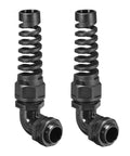 M20 Cable Gland 90 Degree Waterproof IP68 Nylon Junction With Strain Relief And Adjustable Locknut For 9 To 14 Mm Cable Diameter