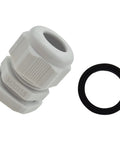 Waterproof M20 Cable Glands Set 10 Pcs IP68 Adjustable 6 To 12mm Cable Joints With Locknuts Nylon PA66 Construction