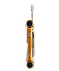 Side view of M20 Gold Bicycle Multi Tool With Hex Wrenches Two To Eight Millimeter showing compact design and gold finish.