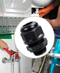 M20x1.5 Nylon Cable Gland Joints 10 Piece Set Waterproof Adjustable 6 To 12mm Connectors With Gaskets IP68 Strain Relief Cord Grip