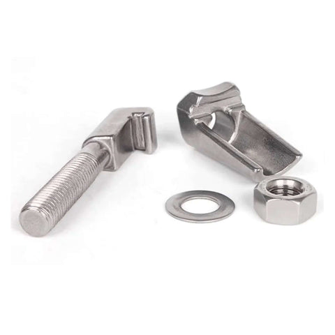 M24 304 Stainless Steel Vacuum Caliper Screw Quick Type C Clamp Hook Bolt set for industrial fastening.