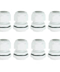 8 Pcs M24 Cable Gland Set 12 To 15mm Wire Hole Waterproof Nylon Joint For Cable Fixing Wiring Repair Gland Replacement